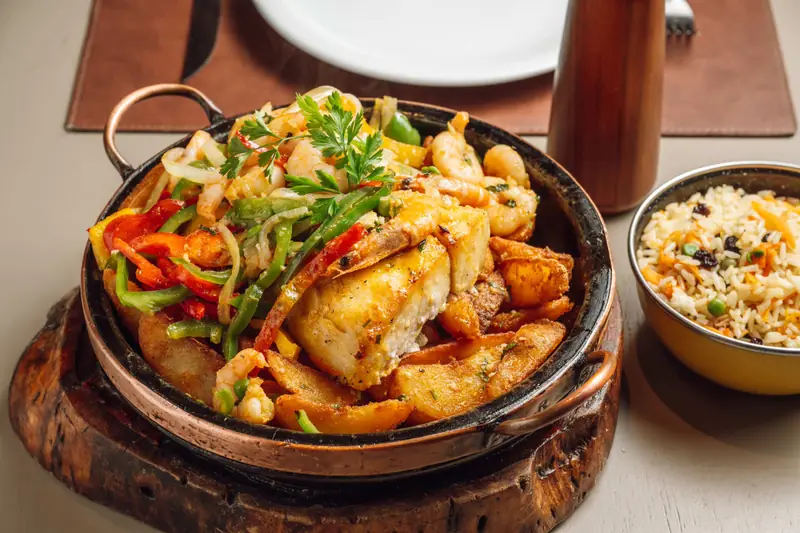 Filé de Peixe Grelhado com Camarão